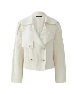 Кардиган в стиле тренча Oui, белый