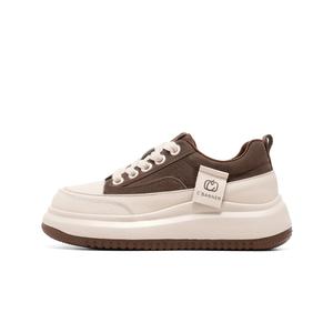 Низкие женские скейтерские туфли C°BANNER, коричневый (Fleece-Lined)