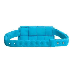 Bottega Veneta CASSETTE Polyamide Sling Bag, Fanny Pack Mini Men's Sky Blue