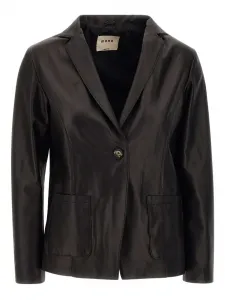 Кожаная куртка Mono, черный