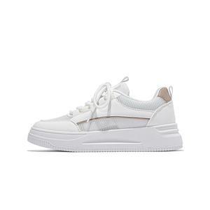 CARDANRO Женские скейтерские кроссовки лоу-топ бело-коричневые, цвет White Brown