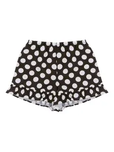 Комплект Cha Cha из топа и шортов в горох Sleeper, черный