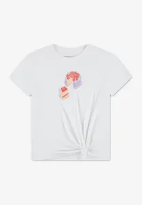 Футболка с принтом в виде бокового узла Abercrombie & Fitch, Bright White