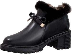 Женские модные высокие теплые сапоги на каблуке. Внутри тепло и комфортно. Резиновая противоскользящая подошва. Подходят для различных случаев. Clolinde, Black