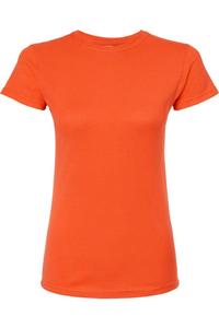 Tultex женская облегающая футболка из тонкого джерси, оранжевый