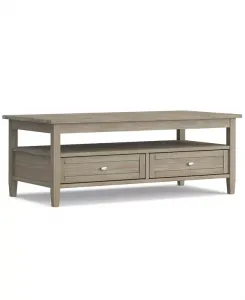 Теплый журнальный столик-шейкер Simpli Home, grey