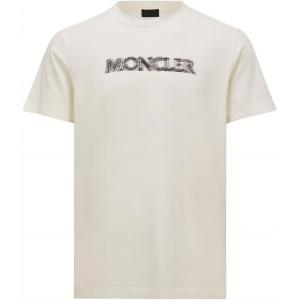 Футболка с принтом логотипа Moncler, белый
