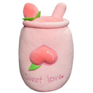 Плюшевая игрушка мягкий фруктовый молочный чай чашка плюшевая кукла 20см/30см высота Small bubble