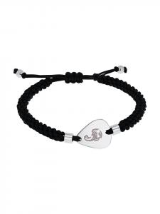 Amor Браслет из нержавеющей стали, нейлон черного цвета