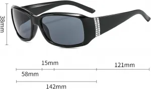 Солнцезащитные очки Melrose Fashion UV400 для женщин, современные, для активного отдыха и путешествий, Rainbow Red