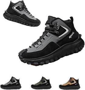 Молодежные мужские ботинки - молодежные защитные ортопедические и походные ботинки, походные ботинки для мужчин для активного отдыха на улице Generic, серый