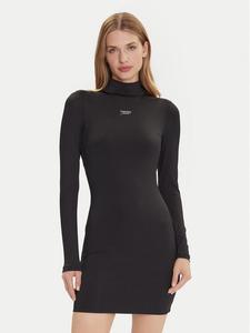 Повседневное платье slim fit Silver Script DW0DW21504 Tommy Jeans, черный