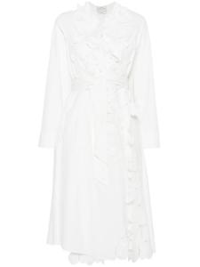 Forte Forte платье миди с вышивкой, белый