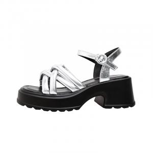 Женские сандалии на одной застежке TAFN, серебро