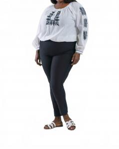 Парка Джин Леггинсы плюс размера в черном цвете Lysse