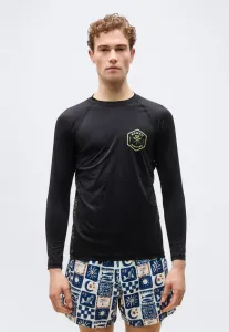 Раш-Жилет с гавайским значком Rip Curl, Black/Olive