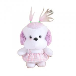 Милые плюшевые куклы щенки в комбинезоне, 25 см Fox fairy