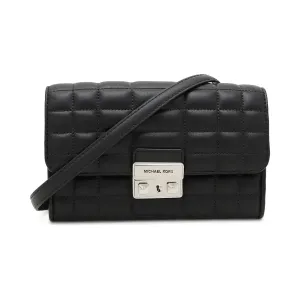 Кожаная сумка-мессенджер Michael Kors, черный
