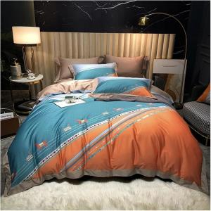 IBDRYKK Комплект постельного белья из хлопка 1000TC с набивным рисунком