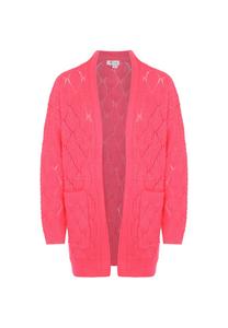 Вязаный кардиган IZIA, розовый