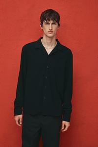 Повседневная рубашка обычного кроя H&M, синий