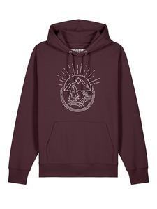 Толстовка Watapparel Natur ist schön, бордовый/темно-красный