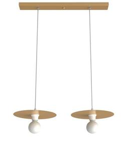 Подвесной светильник Lumicom Nina, 30x30x30 см, золотой