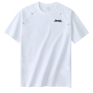 Футболка Unisex Crew Neck тонкая прямая посадка Jeep, pearl белый