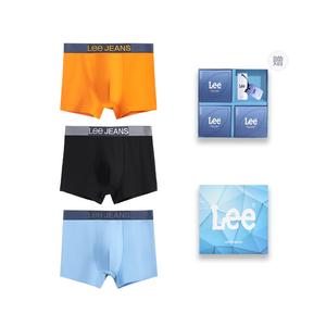 Мужские трусы подарочный набор комбинация Lee, синий