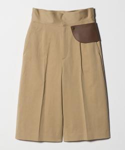 Хлопковые брюки с высокой талией 6(Roku), цвет Beige