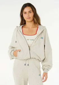 Толстовка на молнии с боковыми вставками в стиле серфинга Rip Curl, Grey Marle