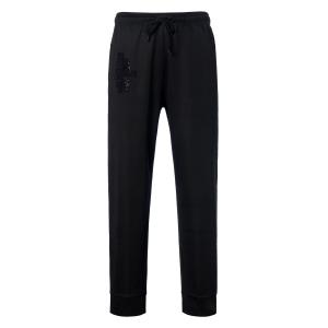 Вязаные спортивные брюки мужские черные FENDI