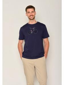 Футболка Bike Mikkel темно-синего цвета GreenBomb