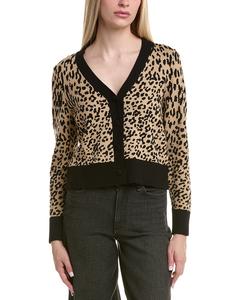 Кардиган-свитер с отделкой в ​​рубчик Laundry by Shelli Segal Laundry By Shelli Segal, коричневый