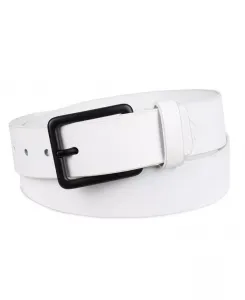 Мужской повседневный кожаный ремень Bridle Calvin Klein, белый