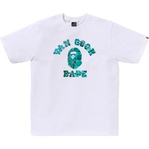 Футболка Bape X Van Gogh Museum College A BATHING APE, белый