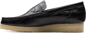 Женские лоферы Clarks Wallabee, черный