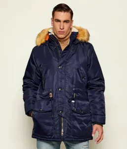 Парка regular fit Guess Jeans, темно-синий