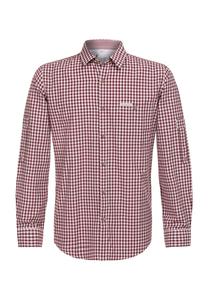 Рубашка традиционная "Кампос", комфортного кроя, роговые пуговицы, мужская STOCKERPOINT, бордовый