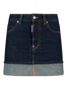 Джинсовая мини юбка Cimosa Dsquared2, синий