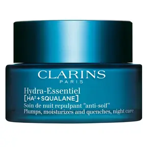 Крем для лица hydra-essentiel ha² hydra-essentiel soin de nuit repulpant anti-soif toutes peaux Clarins, объем 50 мл