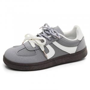 Нескользящие и износостойкие дышащие низкие кроссовки для скейтбординга, женские, серые HUANQIU, Gray