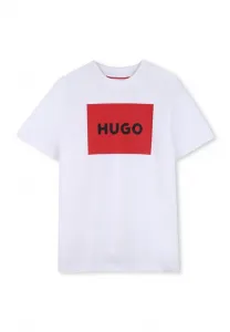 Футболка с принтом Hugo Kids, White