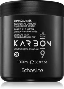Угольная маска для волос с активированным углем Echosline, 1000 мл