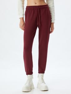 Брюки свободного кроя Koton, бордовый