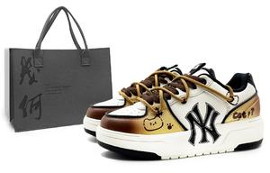 MLB Кроссовки для скейтбординга Chunky Liner, устойчивые к истиранию, низкие, унисекс, бежево-коричневые