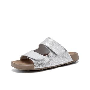 GIGIRYO Скользоустойчивые амортизирующие слайдеры для женщин с защитой от истирания серебристые, цвет Silver