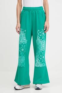 Хлопковые спортивные штаны Puma, зеленый