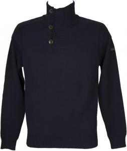 Пуловер свитер толстовка мужская с длинным рукавом и тремя пуговицами на горловине UA8I2M KNT04 GUESS, D790 Blue