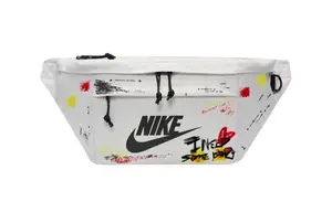 Nike Односпальный тканевый поясной рюкзак кроссбоди унисекс разноцветный, Dazzling Color Graffiti